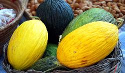 A basket of melons