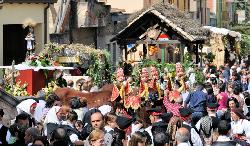 Sant'Isidoro viene portato in processione