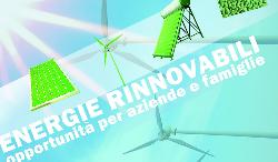 Locandina Seminario informativo intitolato Energie rinnovabili: opportunità per aziende e famiglie