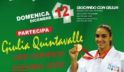 locandina Judo con l'Oro Olimpico Giulia Quintavalle