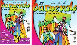 locandina 21 edizione del Carnevale Città di Guspini “CAMBAS DE LINNA”