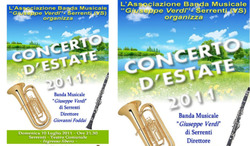 locandina Concerto d'Estate della Banda Musicale “Giuseppe Verdi di Serrenti”