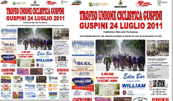locandina “Trofeo Unione Ciclistica Guspini” gara ciclistica categoria esordienti