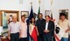 i tre ceramisti peruviani incontrano il Presidente Fulvio Tocco