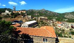 Panoramic view over ‘Levante’ sites of Montevecchio mines