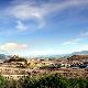 Veduta panoramica del Castello e del paese di Las Plassas