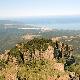 The coast of Arbus seen from Mount Arcuentu