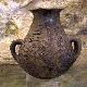 Vaso piriforme esposto nel museo Villa Abbas di Sardara